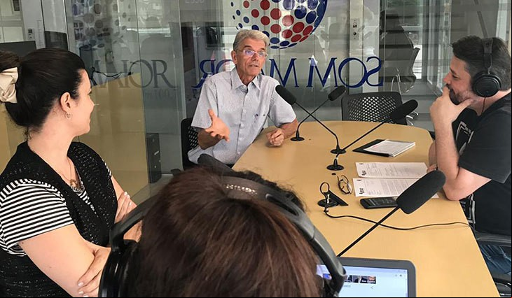 Valdir e Luciana Marangoni participaram do Programa do Avesso