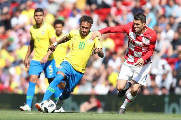 Em 2018, Brasil venceu o último jogo contra a Croácia por 2 a 0. Foto: Lucas Figueiredo/CBF