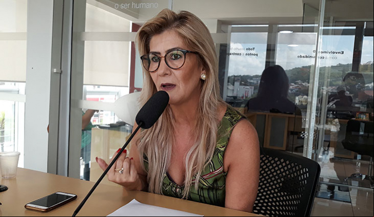 Reitora da Unesc, Luciane Ceretta (foto: Kelley Alves)