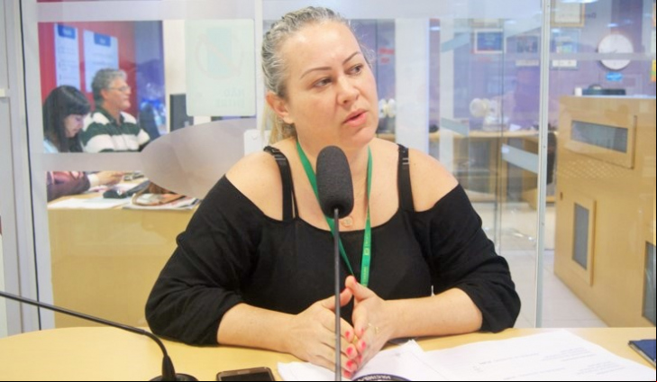 Patrícia carvalho, coordenadora do Programa de Imunização da Vigilância Epidemiológica de Criciúma (foto: Clara Floriano)