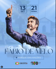 Notícia - Padre Fábio de Melo fará apresentação no Centenário do Município 