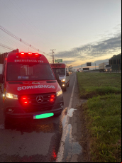 Notícia - Araranguá: Motociclista morre após colisão com van na BR-101