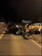 Notícia - Motociclista morre após grave colisão com carro na SC-108