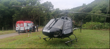 Notícia - Mulher tem perna esmagada em acidente e precisa ser resgatada de helicóptero