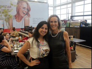 Amanda Farias com a empresária Ângela Boeira