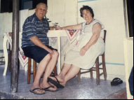 Foto: Nonna Niza e o marido Domingos Salvador - arquivo família