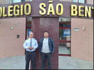 Luiz Henrique Josefino Toldo e Paulo Sérgio Dutra, já chegaram no Colégio São Bento. Foto: Decio Batista